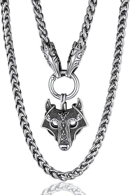 ChainsPro Men Norse Viking Necklace,Amulet Talisman Jewellery for Man (Gift Wrapped)