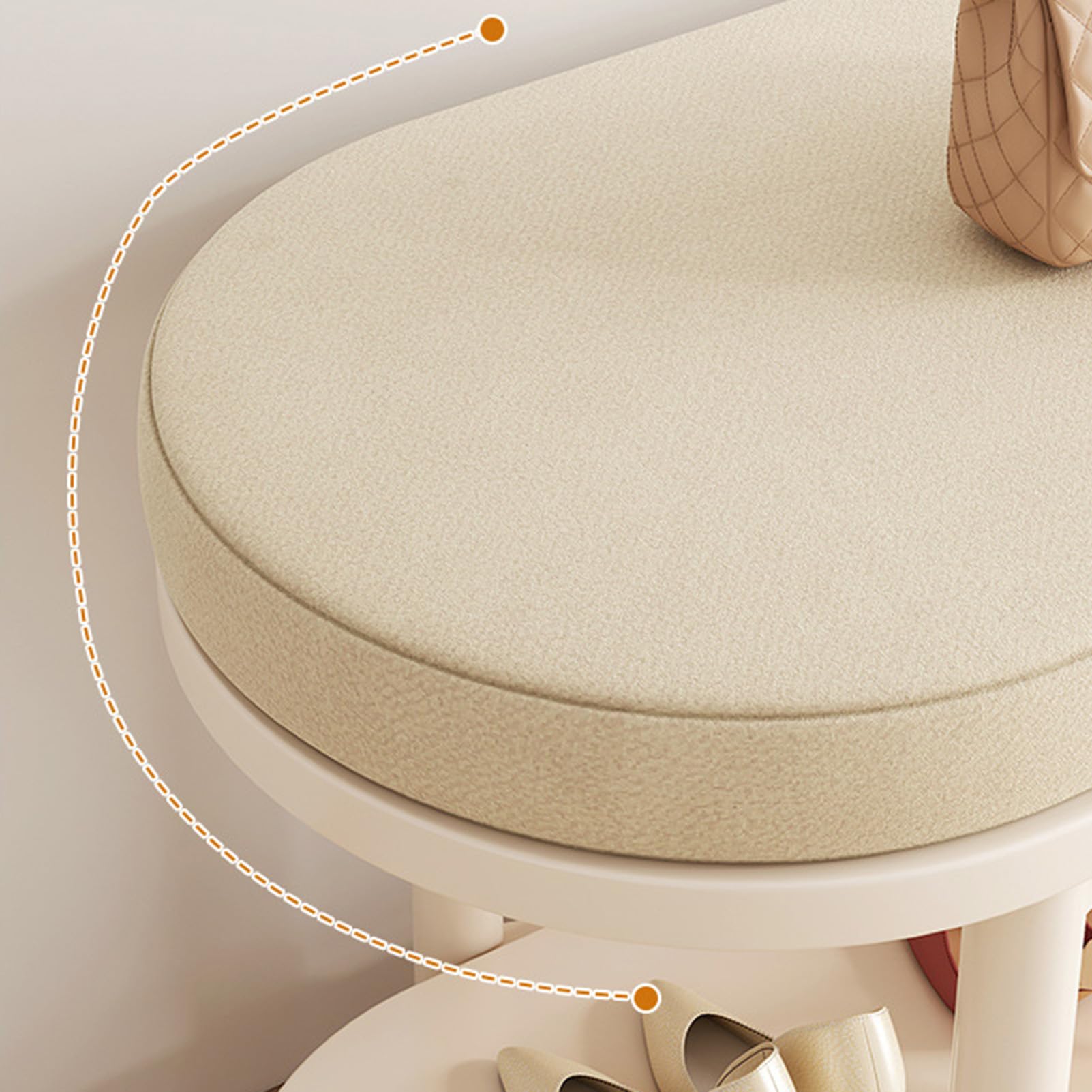 Banc de rangement à chaussures 100cm avec coussin et coffre d'entrée