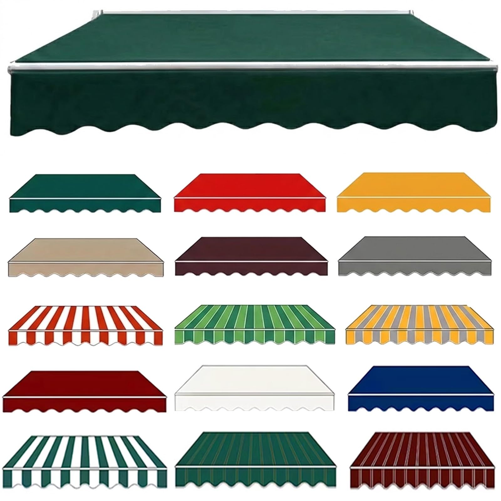 Tissu de rechange pour auvent de patio pour ombrager vos repas de terrasse en été
