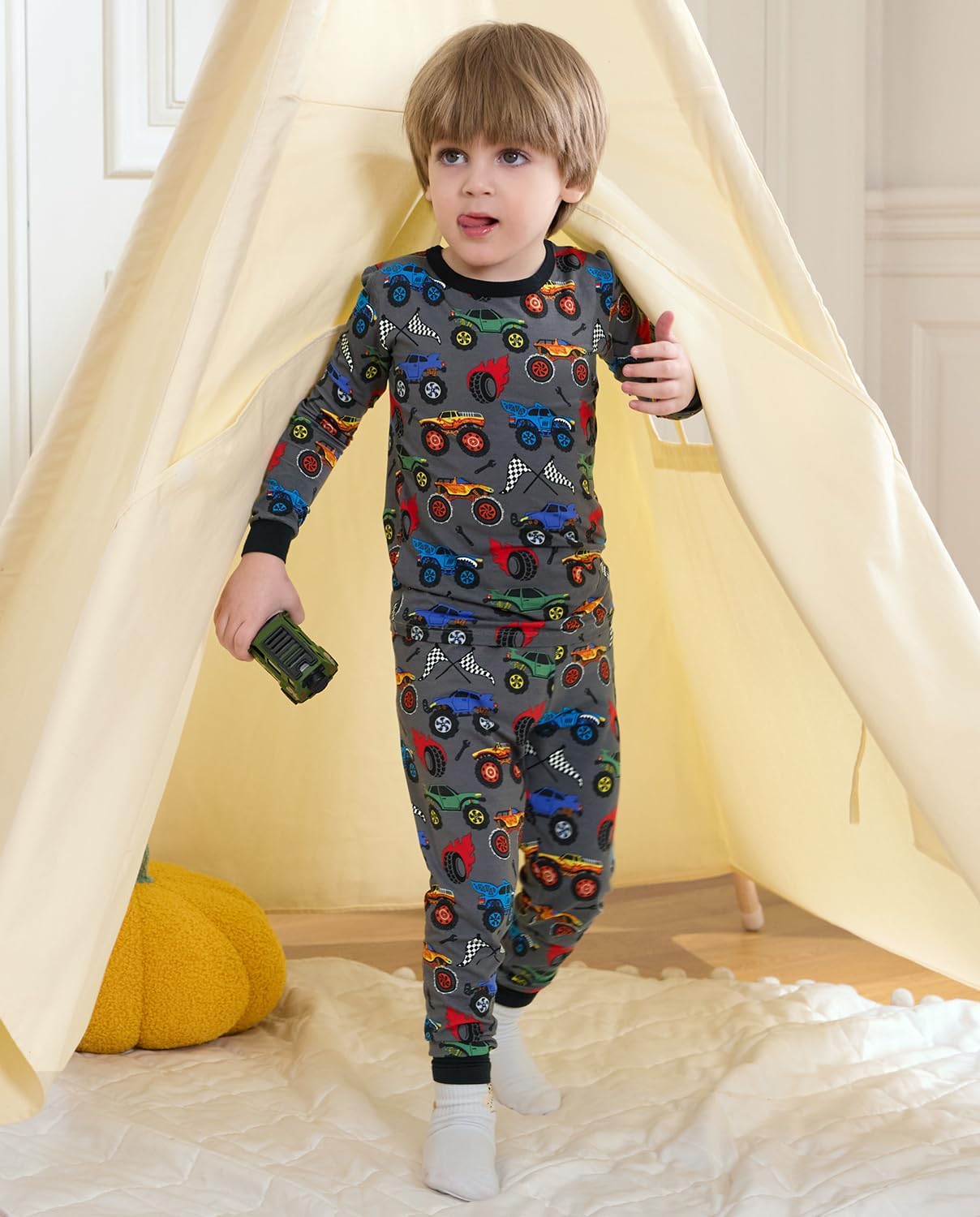 Bamboo Viscose Toddler Pajamas Boys Girls Baby 12M-8Y Pjs Sets Kids Snug fit 2pcs Long-Sleeve Sleepwear - Image 2