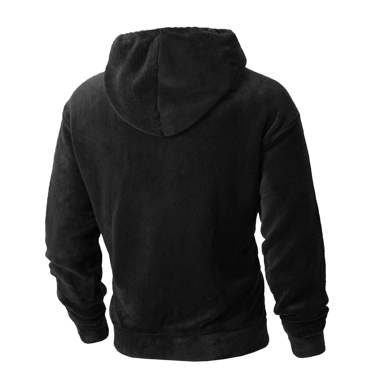 Pijama para hombre, pijama de invierno para Navidad, forro polar, pijama con capucha, de invierno, manga larga, mullido, suelto, de franela