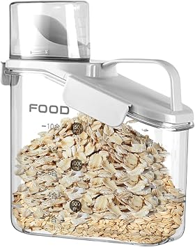 Airtight Food Storage Container with Lid Cereal Dispenser for Cereal Pasta Sugar Rice