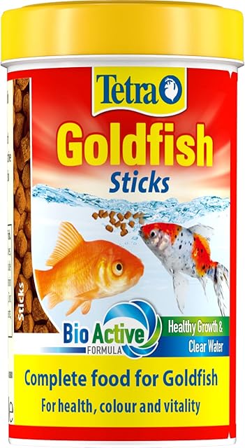 Tetra Fish Food Goldfish Food Sticks, Complete Fish Food for All Goldfish, 100 ml