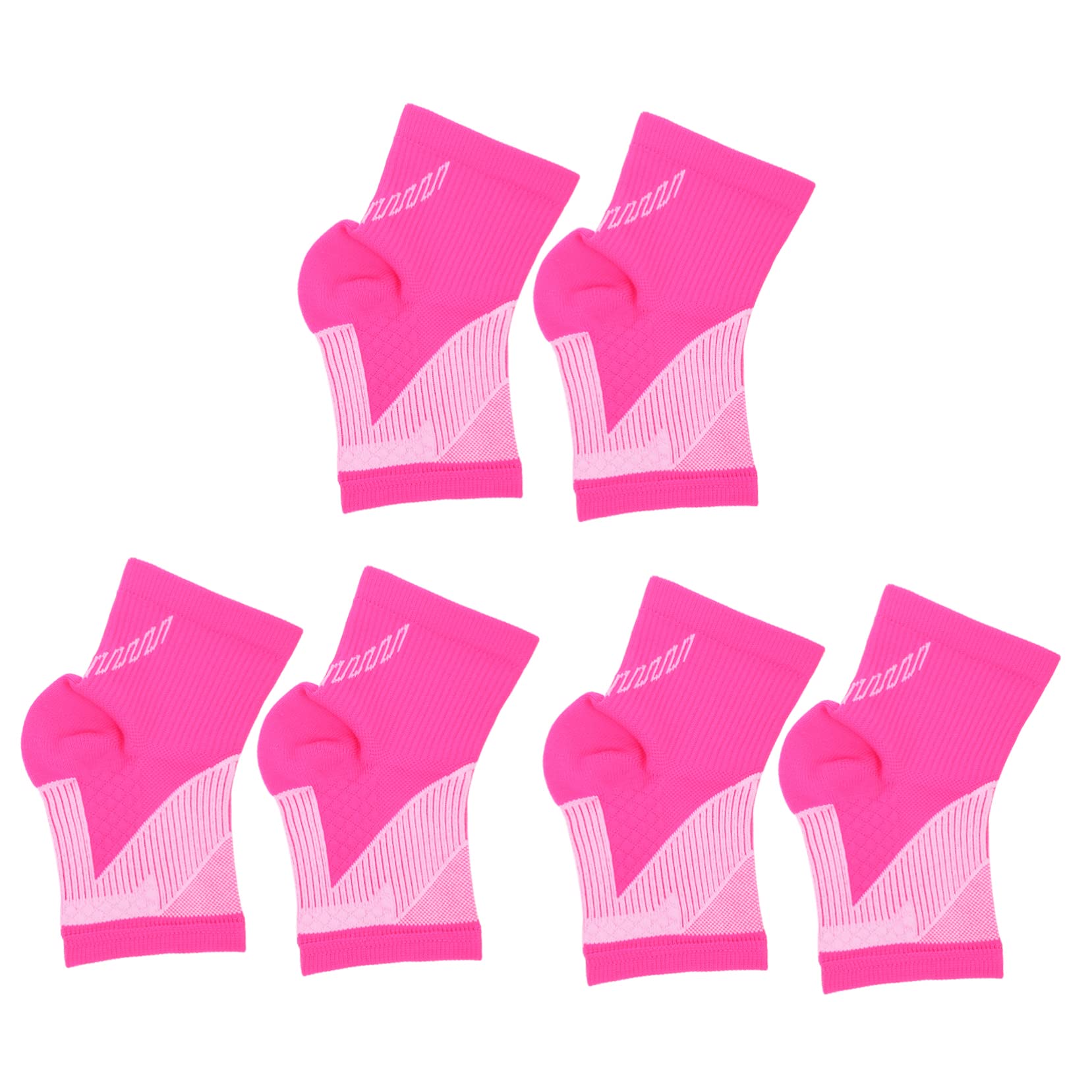 FOMIYES 3-pair Ankle Support Covers Sports Ankle Wraps Moisture-wicking Gradual Compression Sleeves