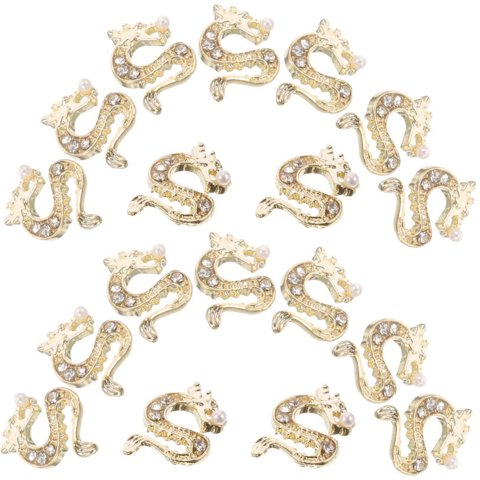 Ipetboom 200pièces Décorations Rhinestone Charm Dragon Pour Manucure Accessoires De Nail Art Luxe Et Zircon Élégance Et Style Pour Faux