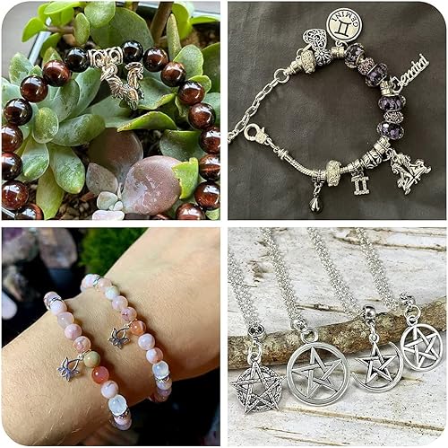 Miniatura 4 de FASHEWELRY 120 cuentas de tubo tibetano antiguo, 12 estilos de broche, cuentas de fianza, espaciador de tubo, colgador de cuentas, ajuste de pulsera