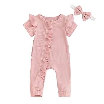 Amazon.com: Ayalinggo Newborn Baby Girl Clothes Short Sleeve