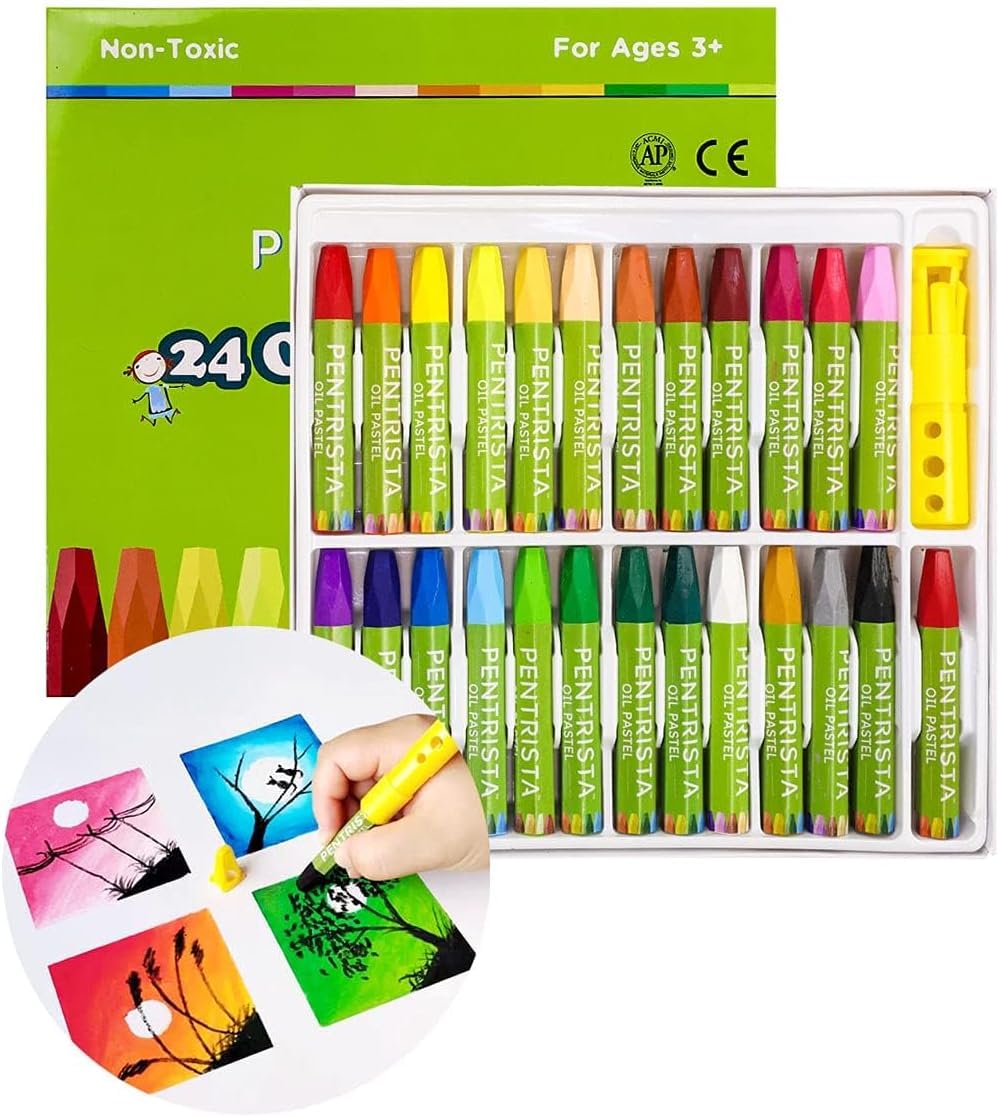 Set 24 Pastelli A Olio Professionali - Colorati E Cremosi Per Disegno, Miscelazione E Ombreggiatura - Foto 12