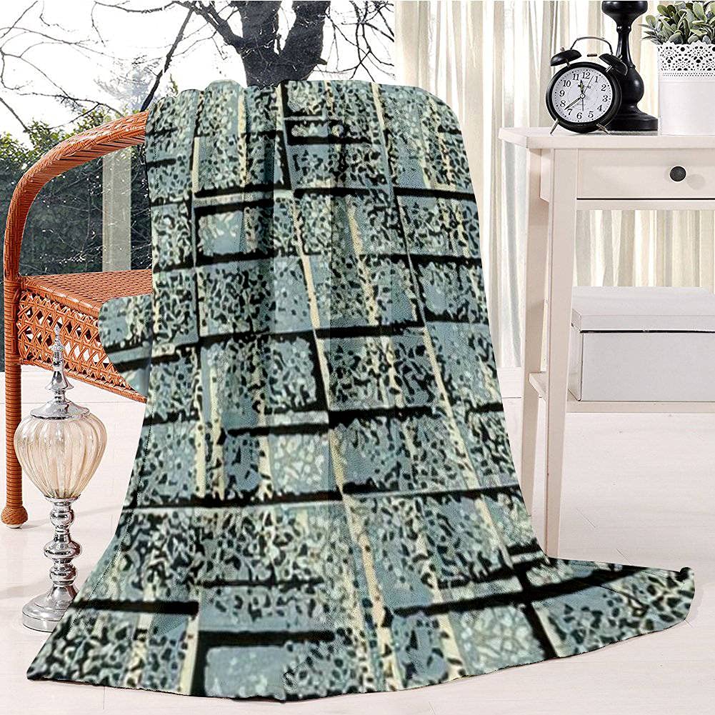 Noisy grungy block background Seamless pattern Bed Blanket Plush Velvet Soft Warm Blanket Lightweight Microfiber Blanket Christmas Blanket for Bed Chair Sofa, 150x200cm