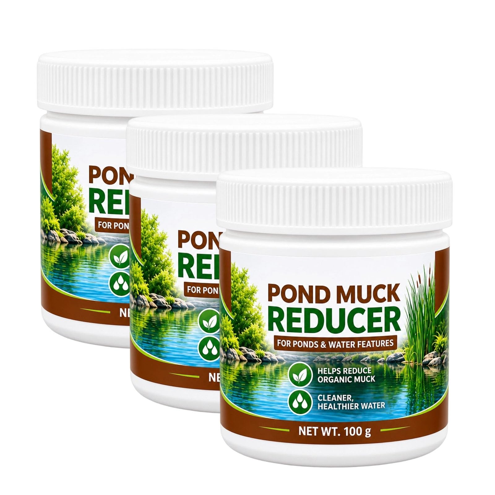 Polvo Clarificador De Agua para Estanques De Peces Y Piscinas, 100 G (3PC)