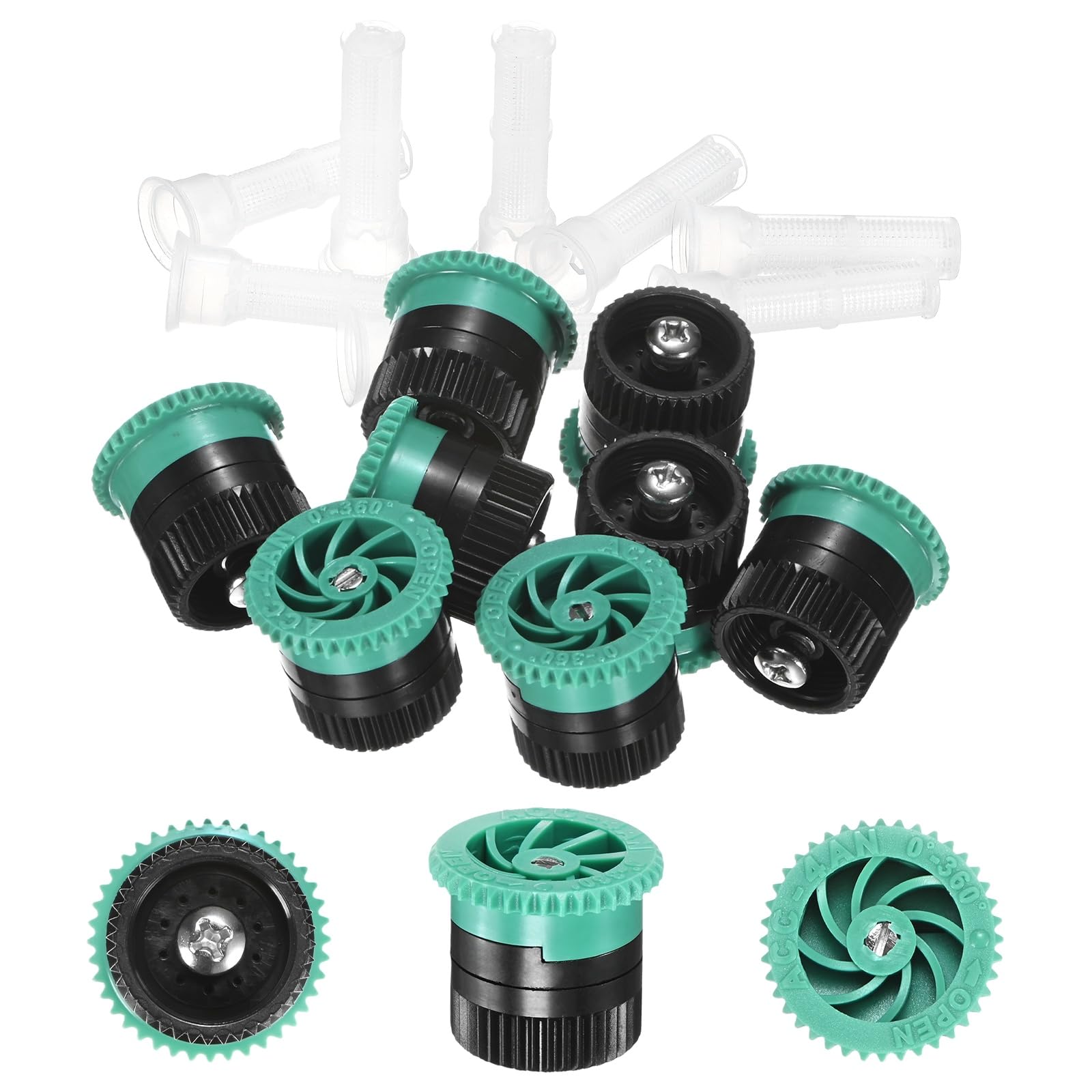 M METERXITY 8-Pack 4A Variable Arc Nozzle 4 Van 0.94 In/2.4 cm Black/Blue