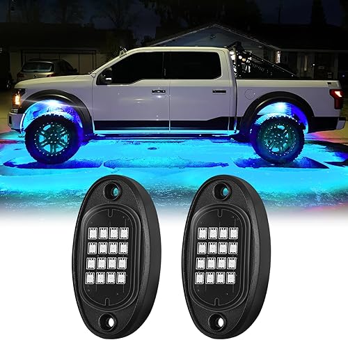 Miniatura 13 de 8Pods - Kit de luces LED RGB segmentadas para Jeep, camiones, UTV, ATV, carrito de golf, RZR SXS Offroad cuatro ruedas con control remoto APP/RF