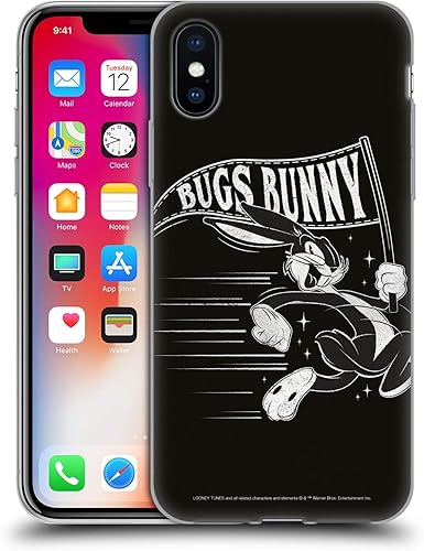 Miniatura 130 de Head Case Designs Funda de gel suave con licencia oficial de Looney Tunes Retro Bugs Bunny compatible con Apple iPhone 11 Pro Max Retro,Blanco y