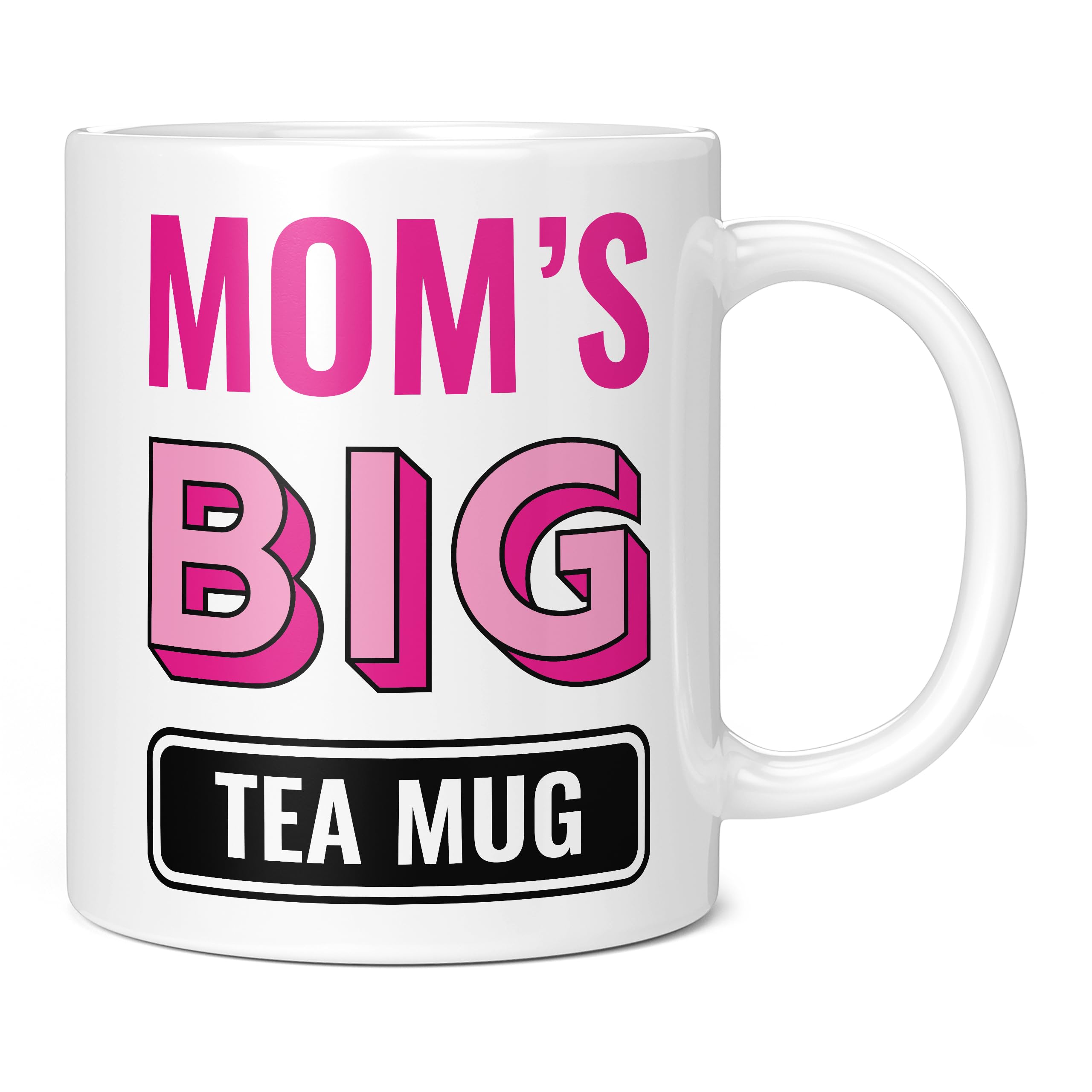 Mug Monster - Mom's Big Tea Mug, Mother's Day Gift, Birthday Present for Mom, Giant Mugs for Women, Huge Cup Hot Drinks, Oversized Tea Cup, Extra Large Ceramic Gift