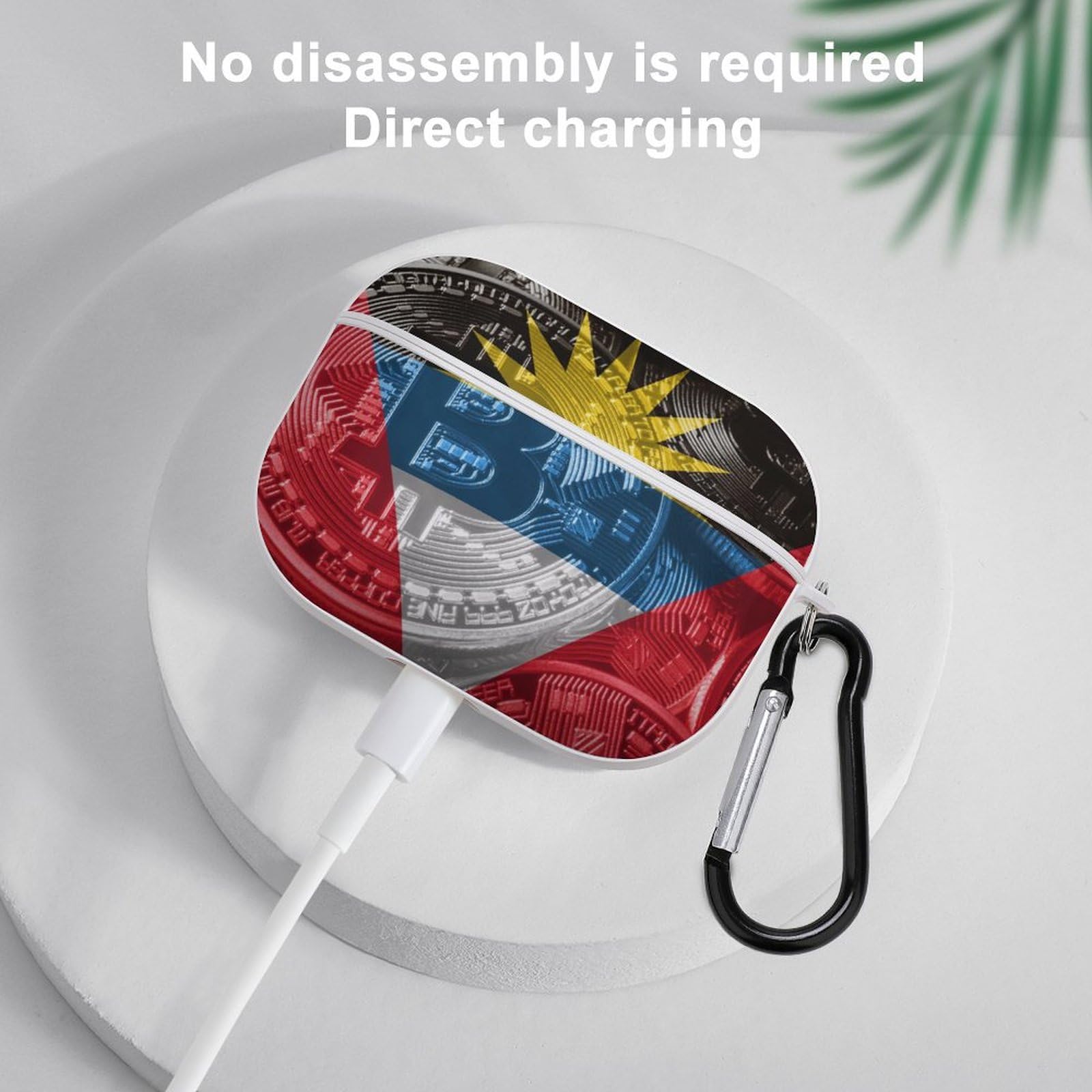 Amazon.com: Antigua Barbuda Flag Bitcoin for Airpods Pro(2nd/1st  Generation) Case with Key Chain, Full Protective Shockproof Case PC Hard  Case Cover Supports Wireless Charging : Electronics