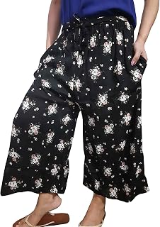 Ukal Printed Cotton Nightwear Pyjama Capri for Women and Girl (38-42, Green) Price In India