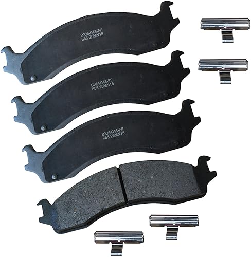 Vista 201 de Bendix Premium SBM8 - Pastillas de freno semimetálicas Premium para modelos seleccionados Buick Special, Camaro, Corvette, Phaeton, Olds F85, Vista