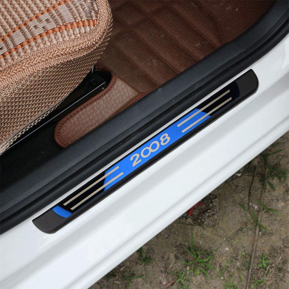 Plaque De Seuil De Portière De Voiture, Pour Peugeot 2008 2014 2015 2016 2017 2018 2019 2020 2021 2022, Accessoires De Couverture
