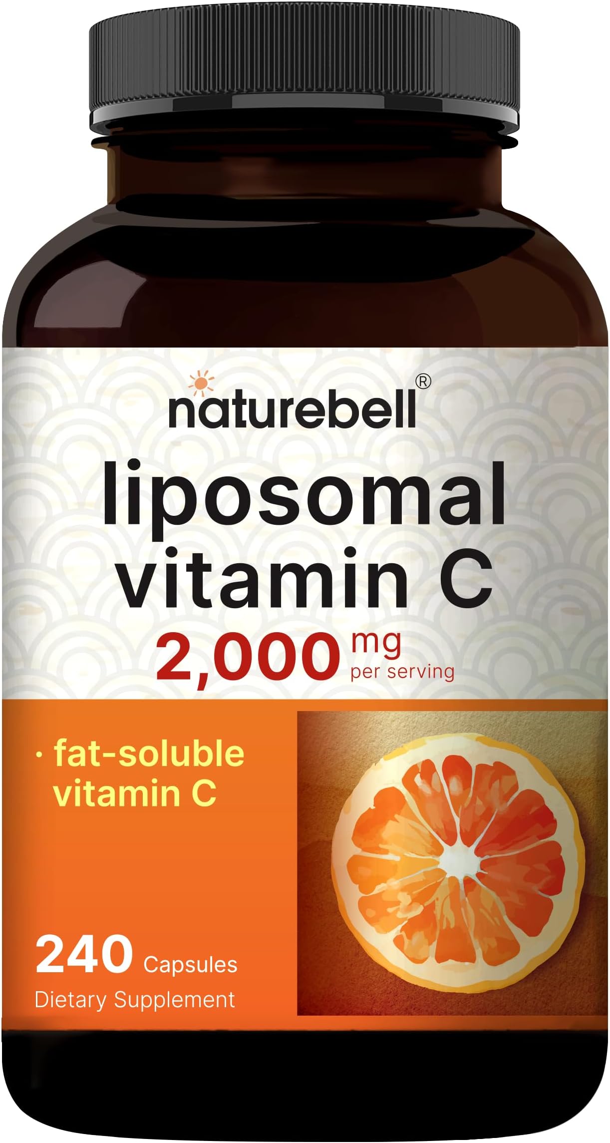 Liposomal Vitamin C 2,000mg Per Serving, 240 Capsules | High Absorption Fat-Soluble Vitamins – Max Strength Antioxidant* Supplement – Non-GMO, Gluten Free