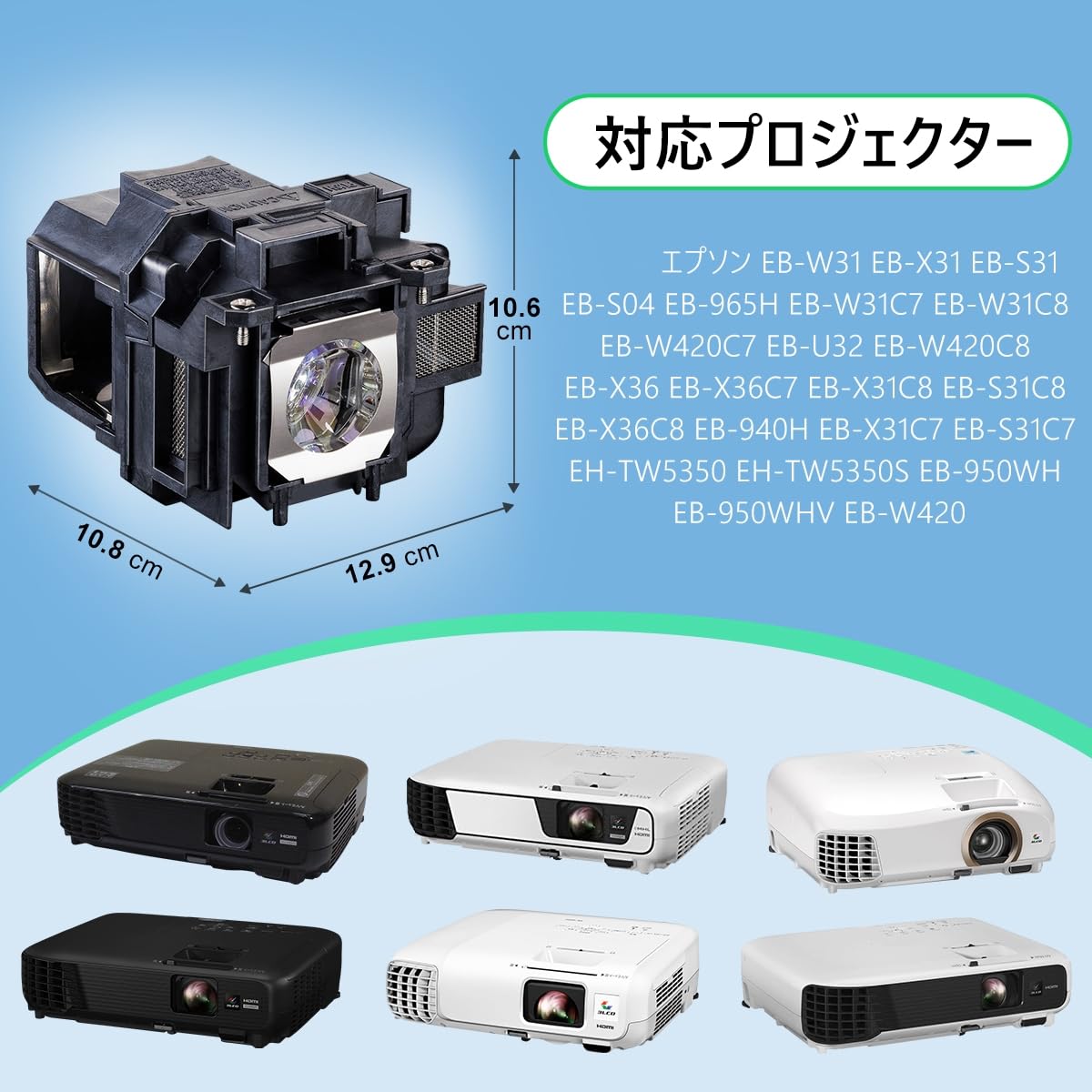 Amazon.co.jp: Angrox プロジェクター エプソン 交換用ランプ ELPLP88 