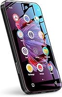 TIMMKOO Q5 72GB WiFi Bluetooth MP3 MP4 Player, 4" HD Touch Screen, FM Radio, 50H Battery, Expandable 512GB - No Apps (Black)