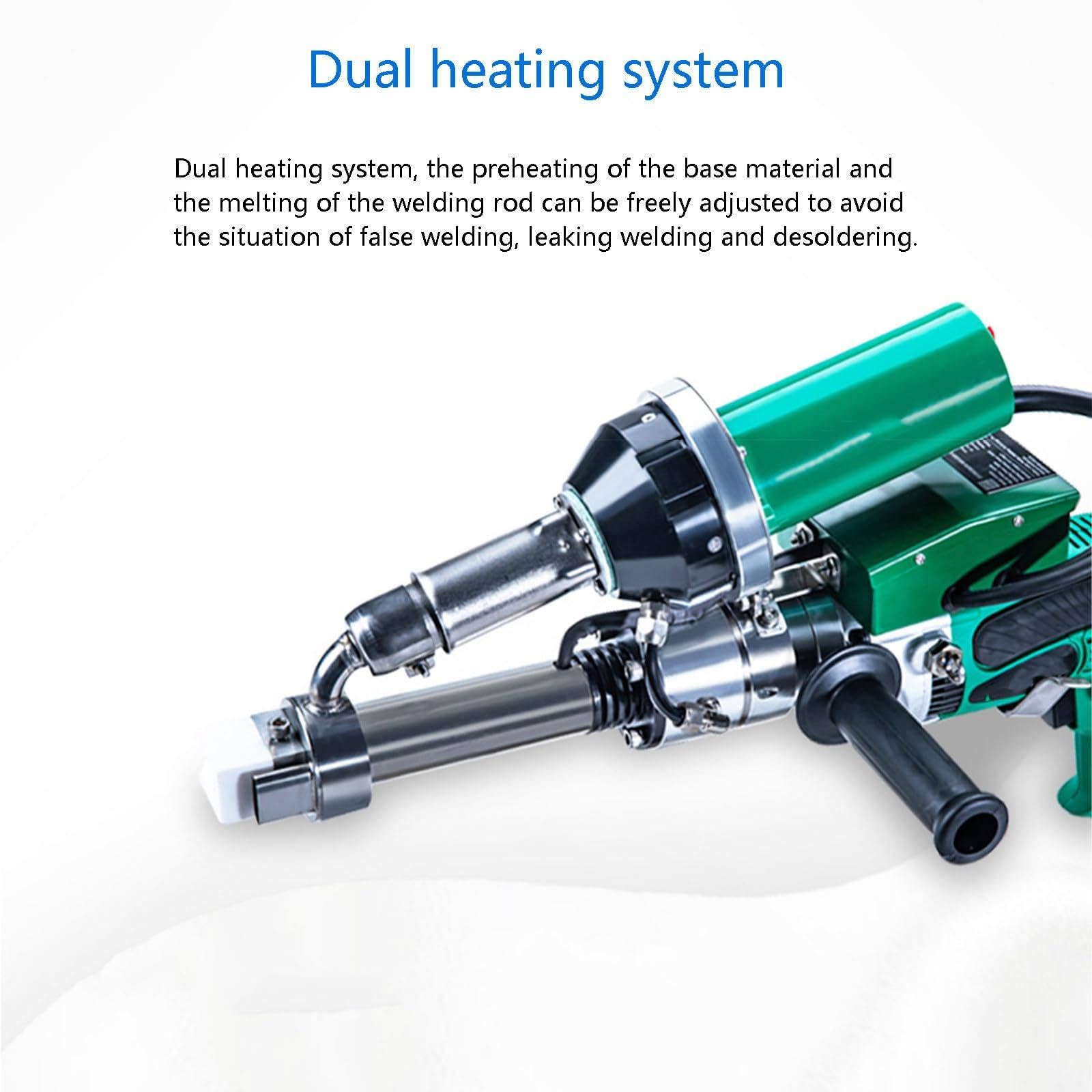 Máquina de Soldadura de Tubos de plástico,soldadora de plástico,Kit de Soldadura,Herramienta de Soldadura por extrusión Manual,Kit de extrusora portátil, para soldar Tubos de PP y LDPE.