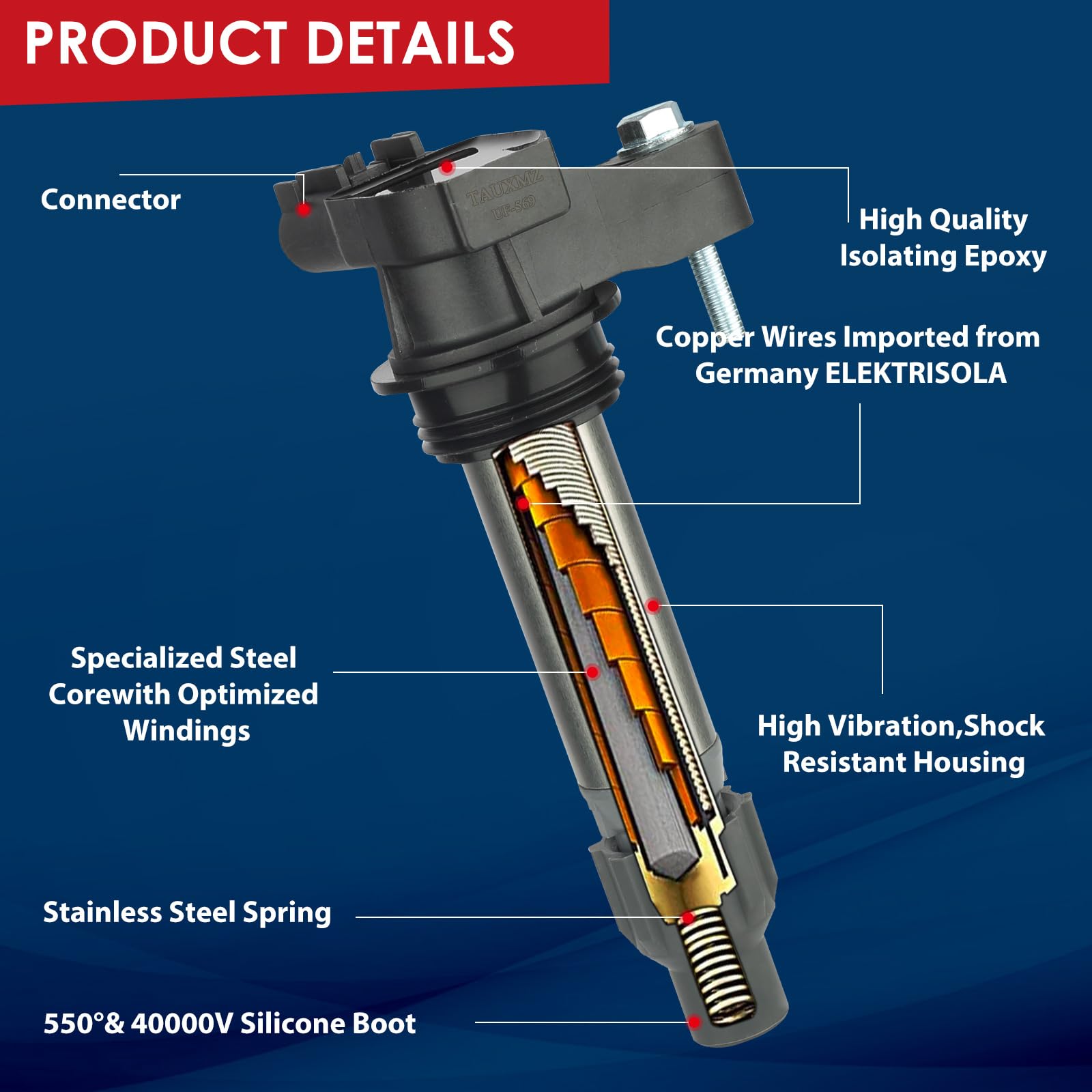 6 Ignition Coil & Spark Plug Pack For Chevrolet Traverse Buick Enclave 3.6 UF569
