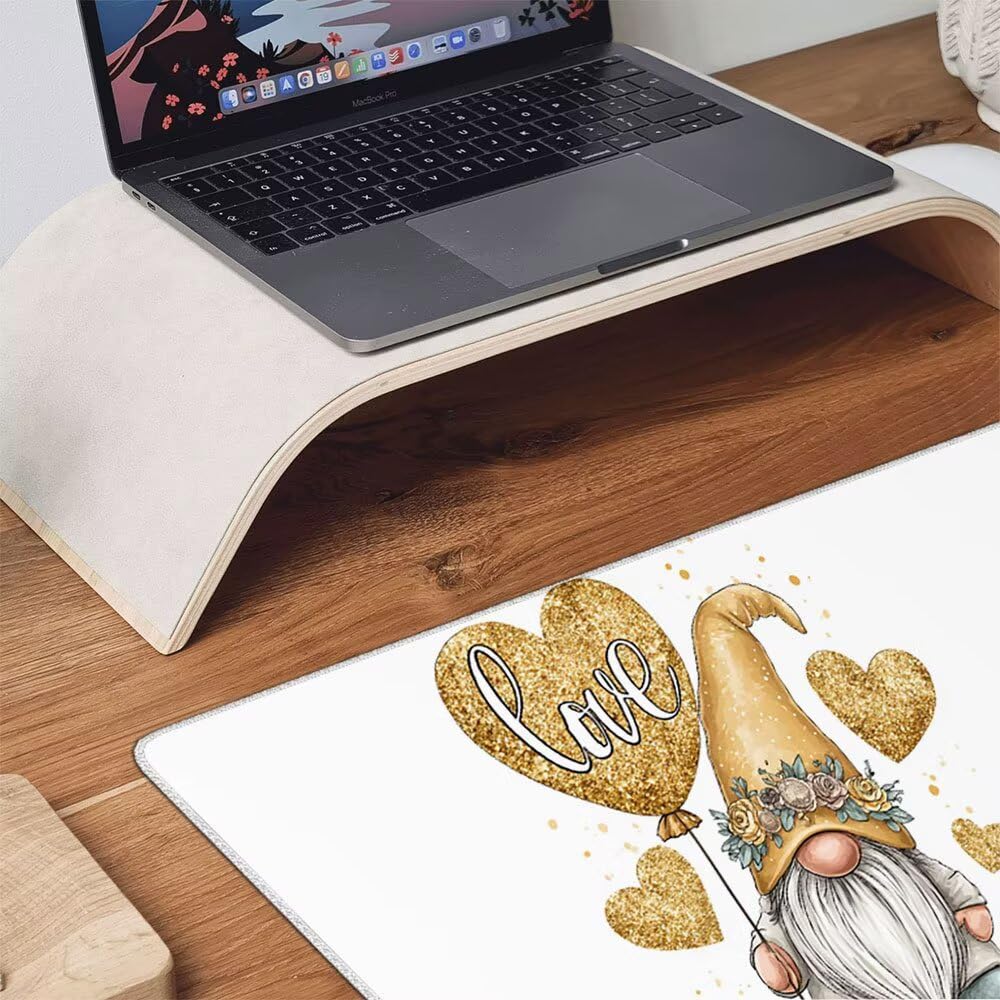 Podkładka pod mysz dla graczy, 1200 x 600 mm XXL podkładka pod mysz do gier duża, zmywalna klawiatura biurowa mata antypoślizgowa gumowa wodoodporna, szyte krawędzie, gracz komputer PC, krasnolud