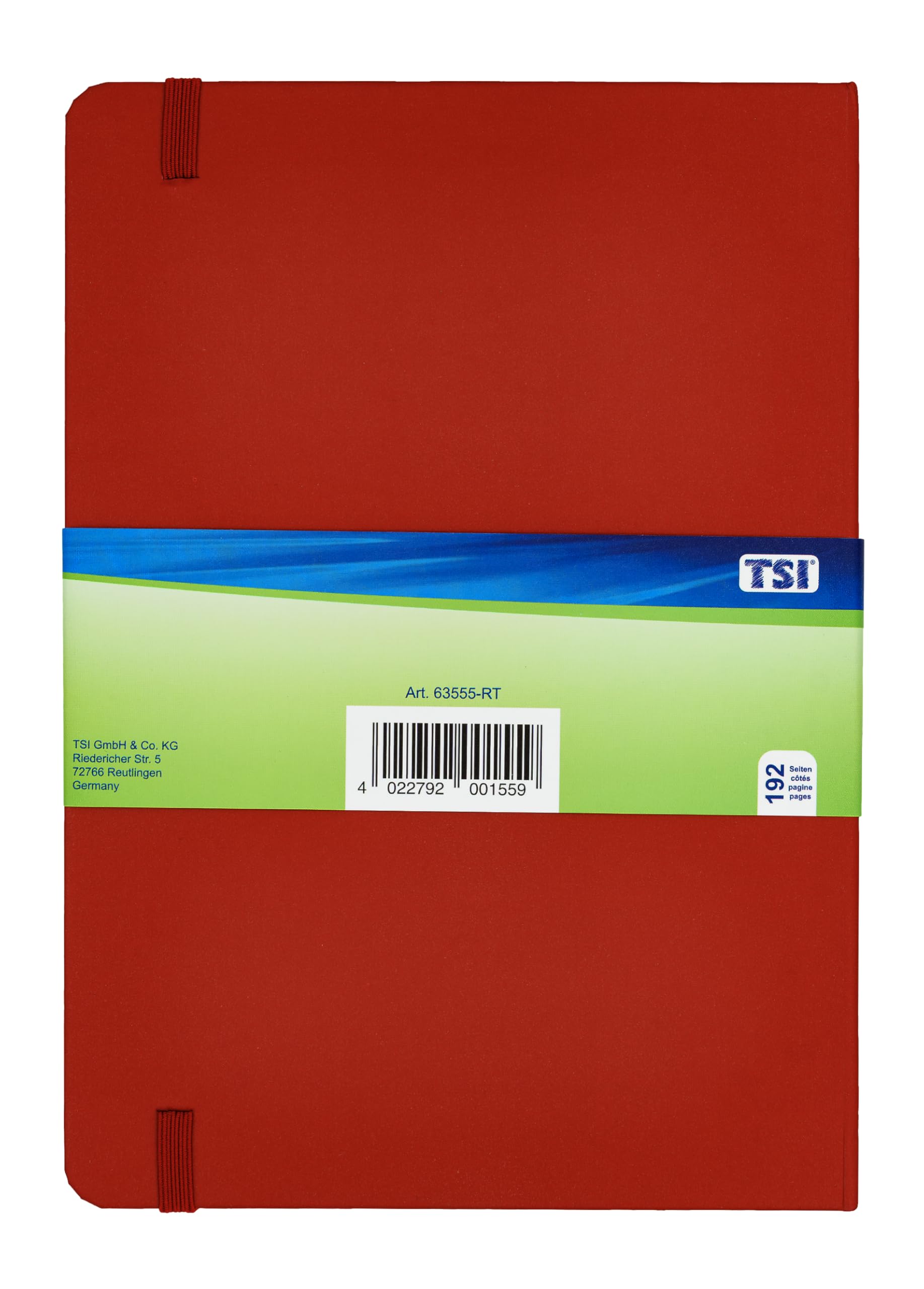 Taccuino A5 a Quadretti 192 Pagine con Tasca Interna Segnalibro Chiusura Elastica