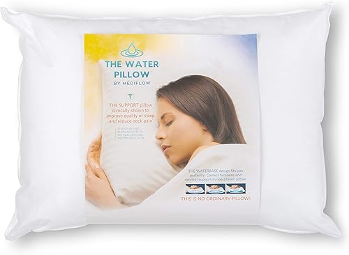 Miniatura 3 de Mediflow Fibra la primera y original almohada de agua y protector de almohada acolchado obtén protección con cremallera contra el polvo y los