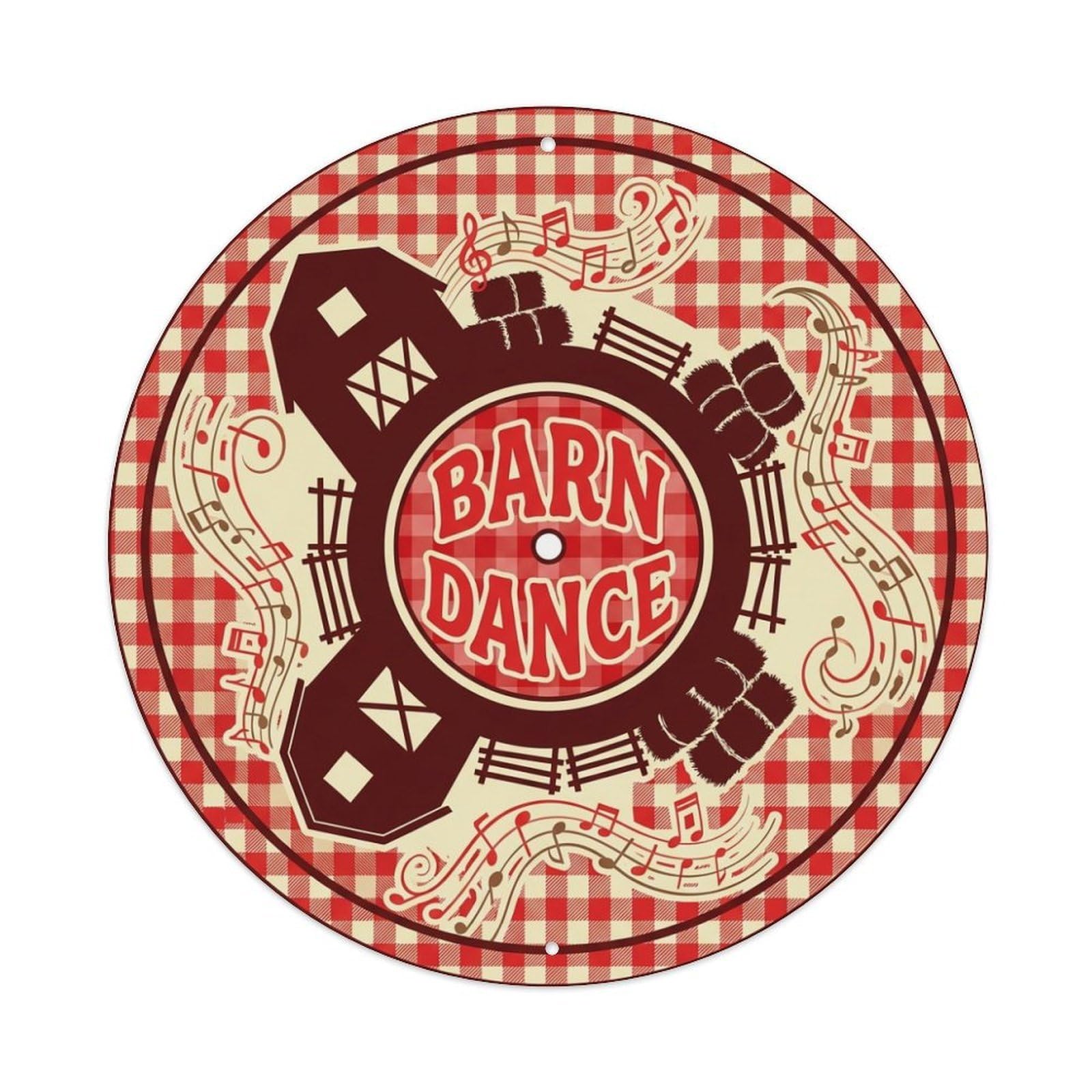 Country Music Cover Barn Dance Vinyl Records Metal Tin Sign