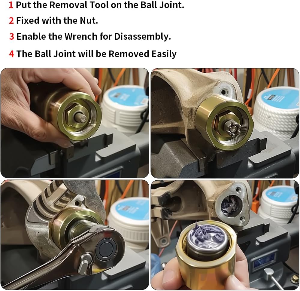 Ball Joints & Front Ball Joint Puller Tool for Sportsman Magnum Scrambler Trail Blazer Trail Boss Big Boss 250 300 325 330 400 425 450 500 570 600 700 800 Ranger 400 500 570 700