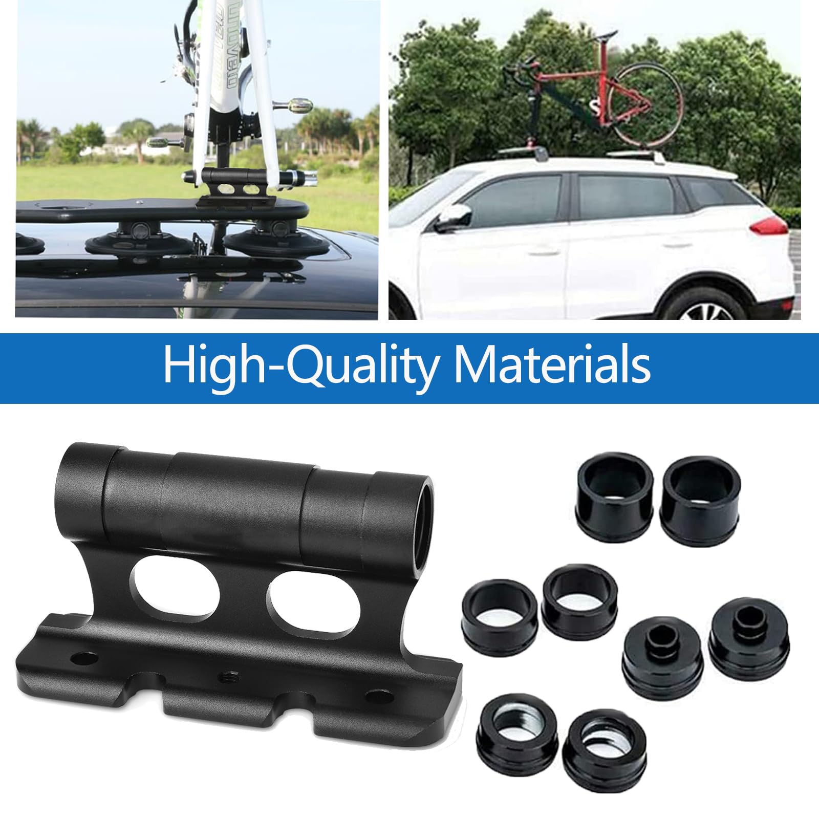 Supporto Forcella Bici In Alluminio - Per Sgancio Rapido 100/110 Mm, Per Auto E Camper - Foto 3