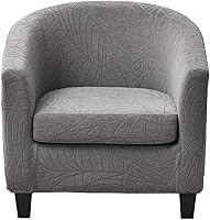 Vista 28 de CRFATOP Fundas para silla de club de 2 piezas, fundas para sillón de bañera, fundas de sillón con estampado suave y redondo para silla de sofá