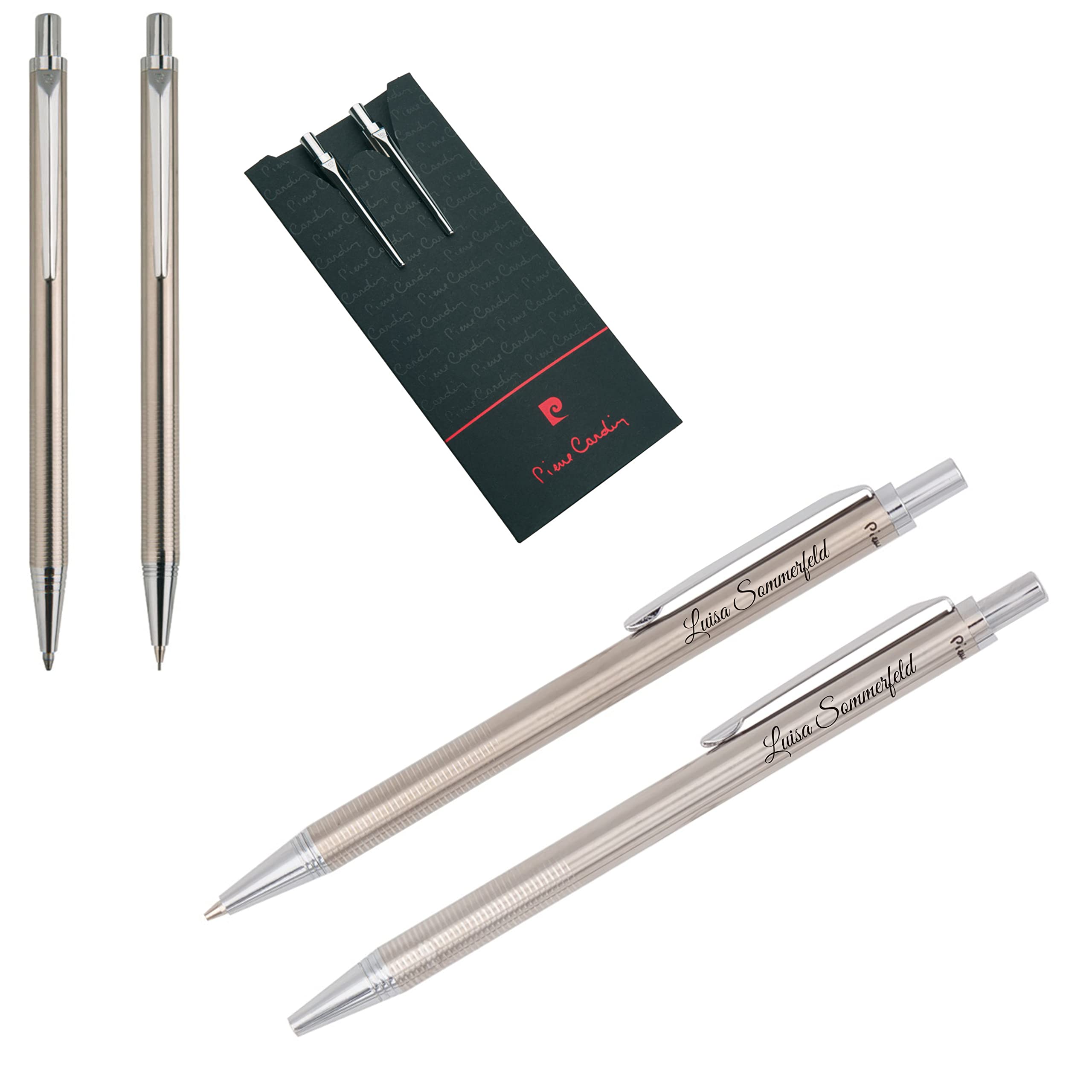 Pierre Cardin® AMOUR Set de stylo à bille et porte-mine avec gravure | stylos de qualité supérieure | étui | cadeau personnalisé