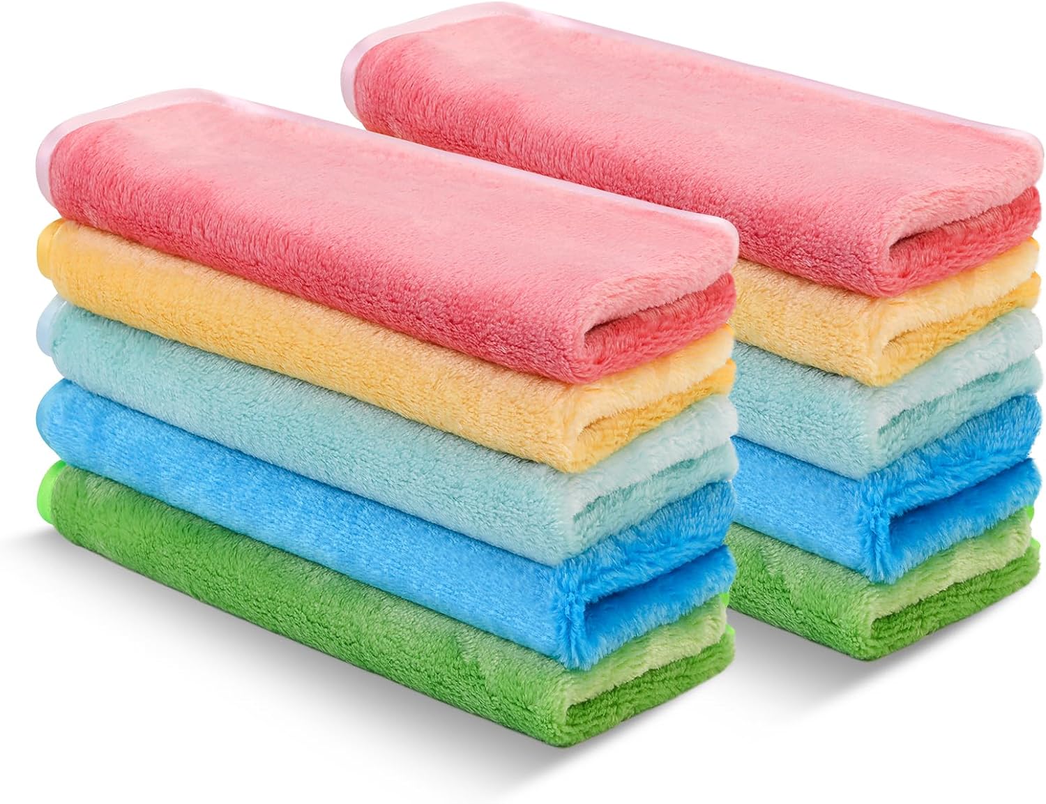 PHOGARY Bebe Afschminkdoeken, 10 stuks, wasbaar, microvezel, hypoallergeen, reinigingsdoekjes voor het gezicht, make-up, 40 x 20 cm