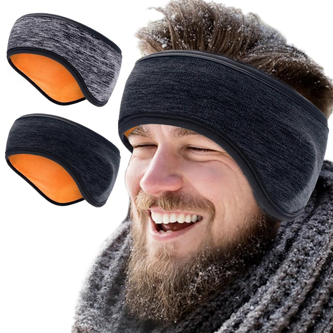 veejion Fleece Ear Warmers for Women Men Ear Muffs Covers for Winter Running Yoga Skiing Riding-picture-14