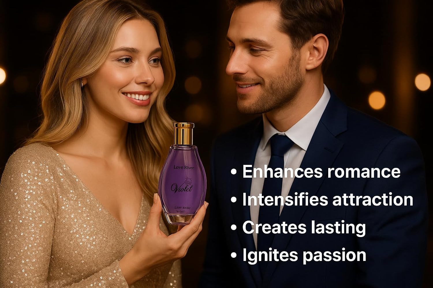 Women's Perfume, Floral Fragrance with Mandarin, Mint, Raspberry Notes, Long Lasting Purple Bottle Eau de Parfum for Women, 90ml, 3.0 Fl Oz - Image 4