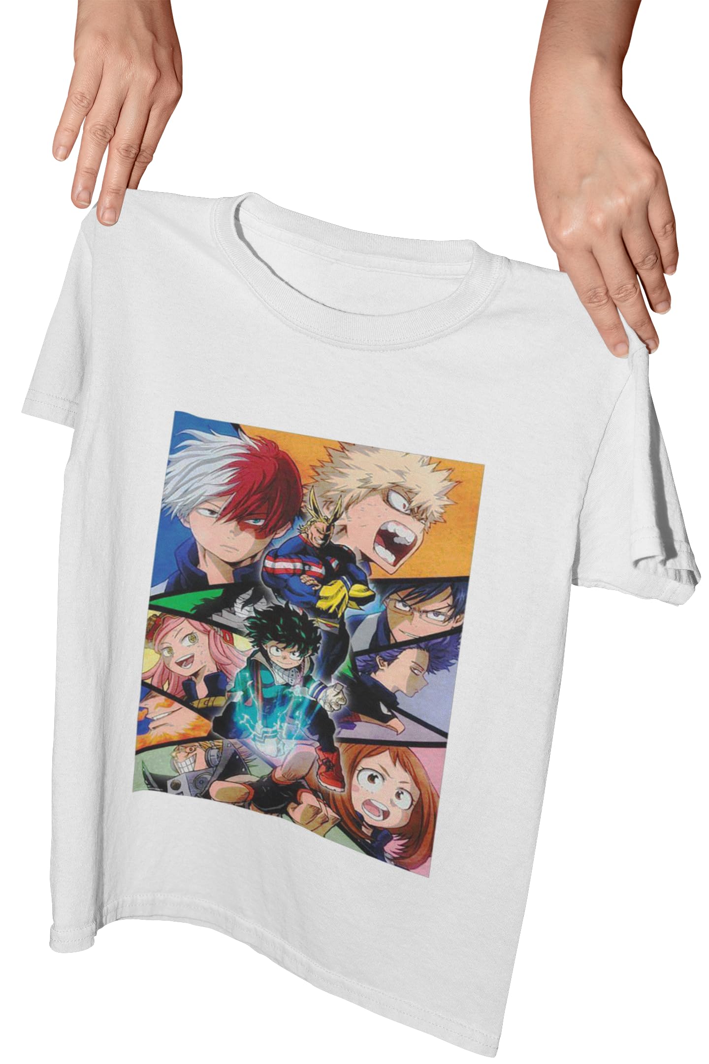 MaxallCasual Unisex Anime Lover Round Neck Half Sleeve T-Shirt for Boys|Girls|Kids (White) Pack of 1 WHTSCASUALMAX018