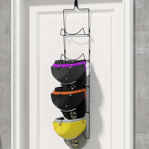 Miniatura 4 de LINFIDITE Paquete de 10 soportes para colgar sombreros, organizadores para colgar gorras de béisbol para bufandas, bolsos, toallas, ropa, lazos