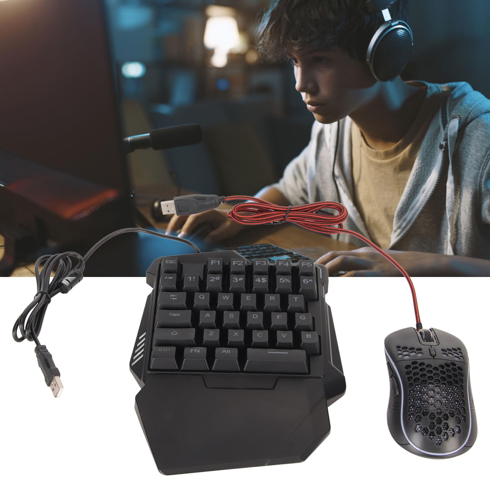 Tastiera Mouse Convertitore Controller Combinato Console di Gioco per Hole Gm86 Set Tastiera Gioca a Tastiera da Gioco Tastiere da Gioco