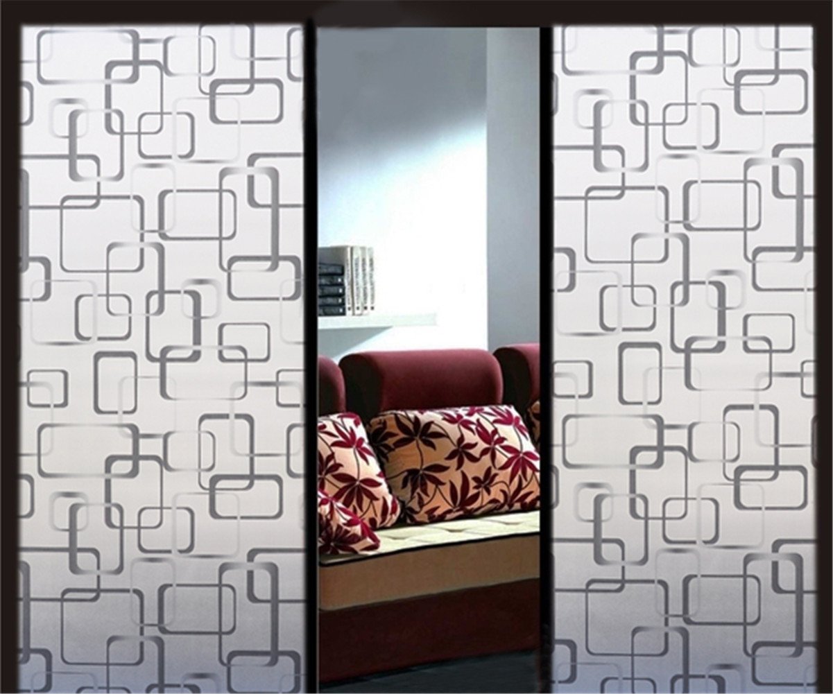 36 inch x 3FT 10FT 16FT New Privacy Decorative Frosted Glass Window Film Waterproof Style 2