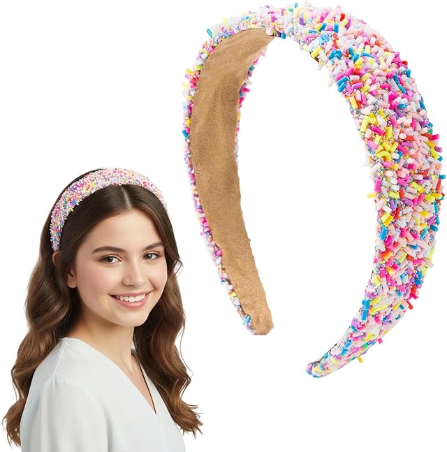 Diademas anchas con purpurina, diademas para niñas, diademas en colores pastel, diademas para mujer, diademas con purpurina rosa, diademas con pedrería en colores pastel, diademas anchas con pedrería.
