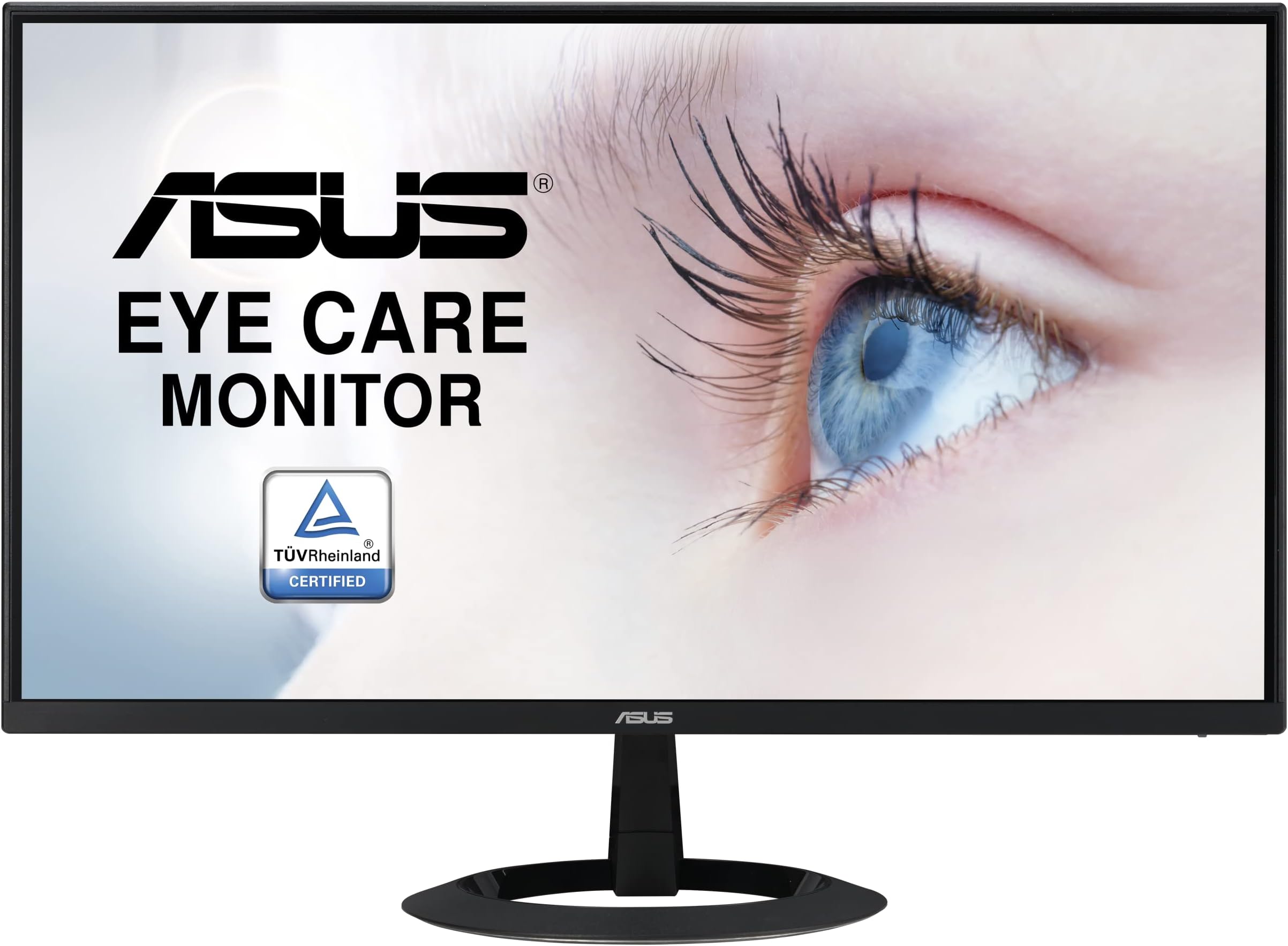 ASUS 22” (21.45” viewable) 1080P Eye Care Monitor (VZ22EHE) - Full HD, IPS, 75Hz, 1ms (MPRT), Adaptive-Sync, HDMI, Low Blue Light, Flicker Free, HDMI, VGA, Ultra-Slim