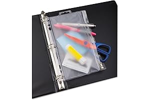 Crystal Clear 3 Ring Zipper Pencil Pouch