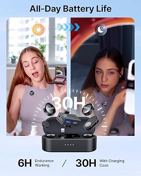 BOYA BOYALINK 3 Wireless Lavalier Microphone for iPhone 7-16, Android, Camera, Mini Microphone with 3-IN-1 RX, AI Noise Reduction, Lapel Mic, App Control, 300m, 30h, Clip On Mic for Video Recording