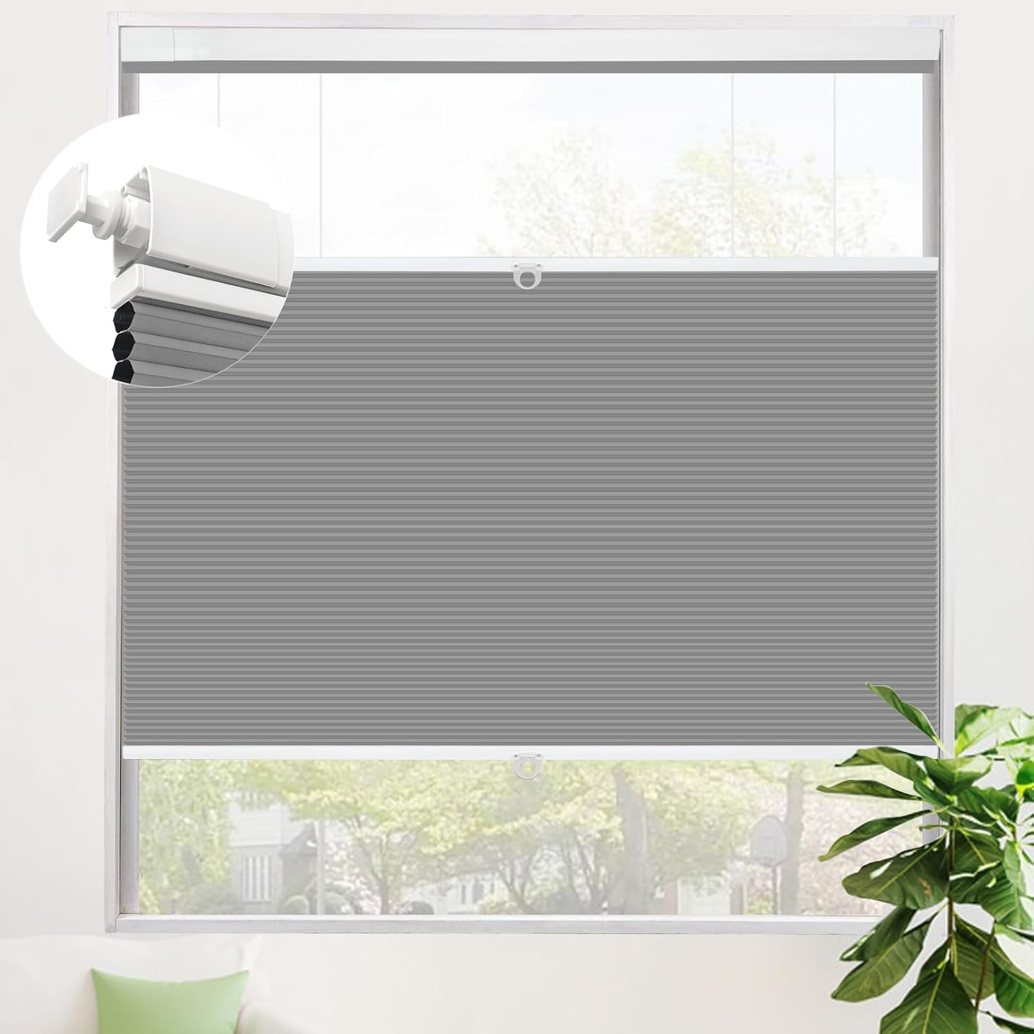 ニトリ つっぱり 遮光 ロールスクリーン 135X200 ホワイト 穴あけ不要