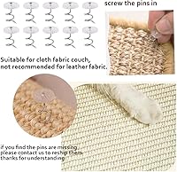 Vista 5 de HAOZAIKEJI Cat Scratcher Mat Sofa Protector Natural Sisal Cat Scratching Mat Cat Scratch Couch Cover Heavy Duty Couch Guard Scratch Pad for Grinding