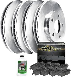 Hart Brakes Front Rear Brakes and Rotors Kit |Front Rear Brake Pads| Brake Rotors and Pads| Ceramic Brake Pads and Rotors - RBBC.67179.02