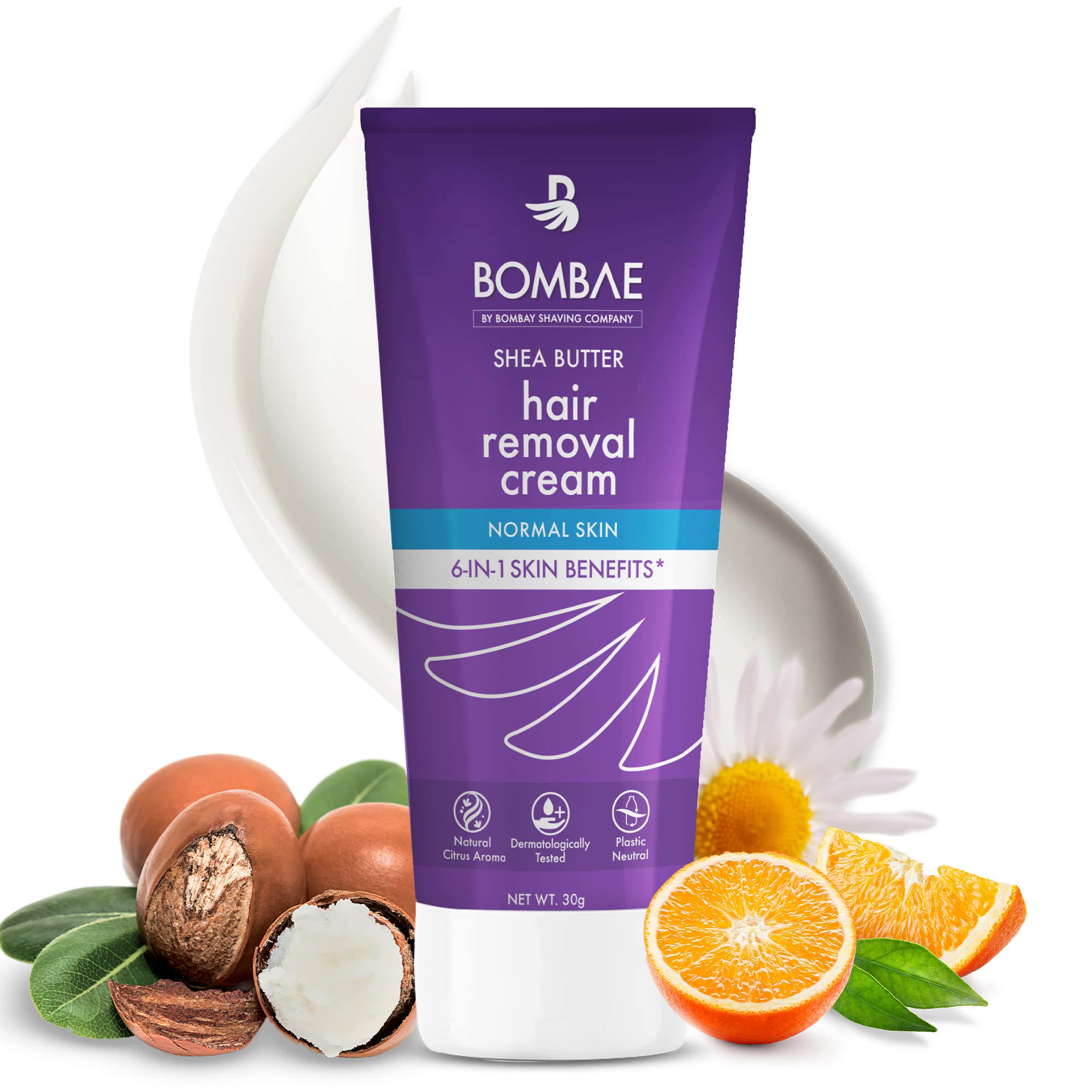 Bombae Shea Butter Hair Removal Cream For Women | Suitable For Sensitive Skin |No smell, no darkening, no drying| For Body, Legs, and Bikini Line, 30g (B09W53BW4T) Amazon Price History, Amazon Price Tracker